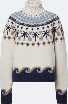 Alanui Sweet Winter virgin wool turtleneck sweater
