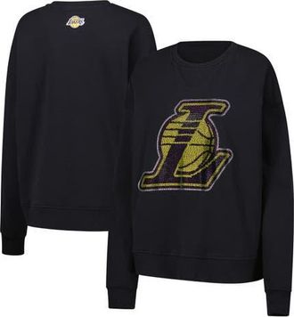 Terez Womens Terez Black Los Angeles Lakers Gemstone Logo Pullover Sweatshirt at Nordstrom, Size X-Large