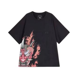 Yohji Yamamoto GFX SS Tee - male - Y-3 - T-Shirts - Black - M - Tops