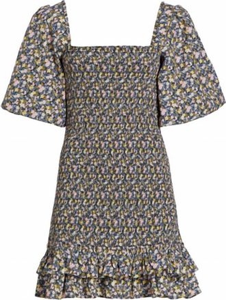 byTiMo Womens Festive Cotton Smocking Dress In Flower Field