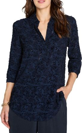 Nic+Zoe Nic+Zoe Any Occasion Clipped Jacquard Top