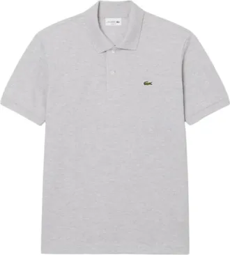 Lacoste Tops, Heren, Grijs, XS, Katoen, Lacoste T-shirt en Polo Grigio