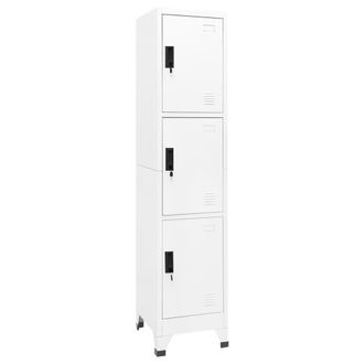 vidaXL Vidaxl - Taquilla De Acero Blanco 38x45x180 Cm