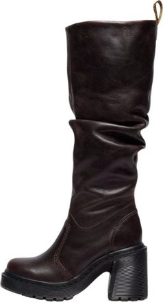 Dr. Martens (WMNS) Dr. Martens Kasey Kinsley Knee High Heeled Boots Dark Brown 42942200