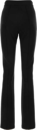 Max Mara Womens Black Viscose Blend Lari Pant 001 Pantaloni Trousers