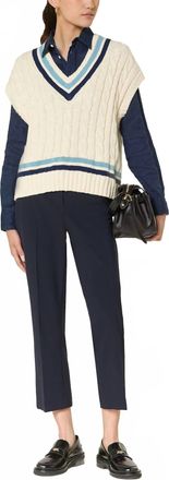 Raffaello Rossi Womens Dora Pant In Navy