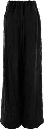 Balenciaga Womens Fluid Tailored Trousers Black Cupro