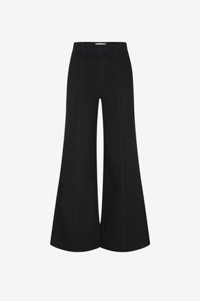 Ulla Johnson Weite Jeans aus Baumwolle und Denim Bianca