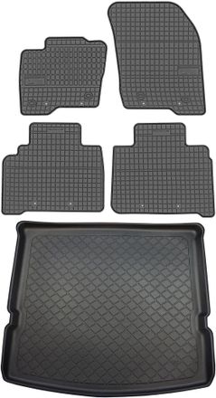 OEM Juego De Alfombrillas De Goma Para Coche Y Alfombrilla Para Maletero Para Ford S-max Ii Minivan Desde Septiembre De 2015