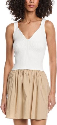 Elan Elan Mixed Media Mini Dress