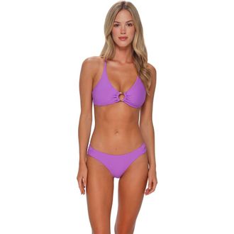 Sunsets Carrie Crossback Bikini Swimsuit Top in Berry Burst at Nordstrom, Size Xx-Large