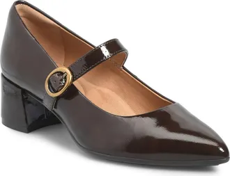 S&ouml;fft Stacy Pointed Toe Mary Jane Pump in Chocolate at Nordstrom, Size 6.5