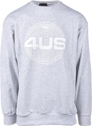 Cesare Paciotti Katoenen Sweatshirt - Model: Felpa - Heren - Sweatshirts - Grijs - M - Katoen - Hoodies & sweatvesten