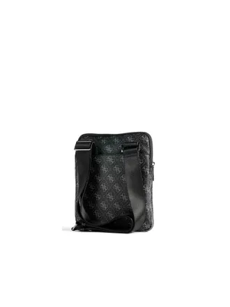 Guess Mens Crossbody Bag Dark Black Polyurethane Crossbody-bags