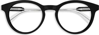 Gucci round-frame glasses - men - Acetate - 50 - Black