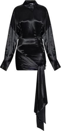 The Attico Kleedjes - Dames - Shirt Kleedjes - Zwart - XS - Kleedjes