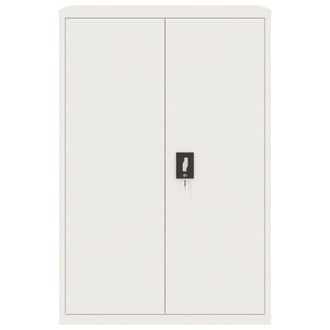 Berkfield Home Durable File Cabinet White 90x40x140 cm Steel | Size: 90 x 40 x 140 cm