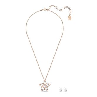 Swarovski Stella Ketting en Oorbellen Set - Dames - Kettingen - Geel - ONE Size - Accessoires
