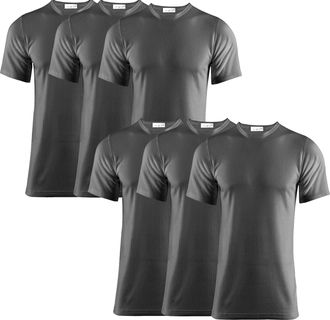 Generic Pack of 6 Mens Thermal T Shirt, Warm Underwear Baselayer, S M L XL XXL Thermals Size S-XXL (M, Grey)