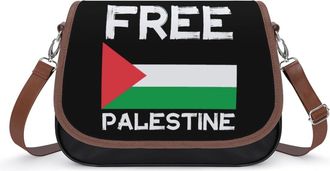 Generic Free Palestine Small Womens Crossbody Bags Shoulder Handbag with Adjustable Strap for Travel