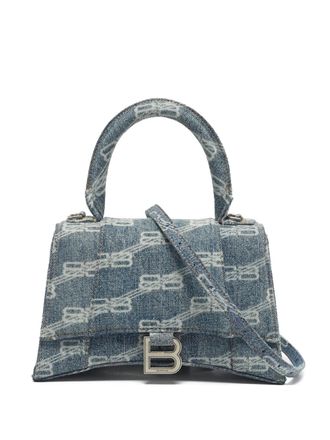 Balenciaga Borsa a mano con monogramma BB piccola - Blu