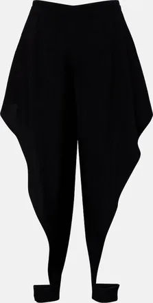 Alaia Ala&iuml;a Cutout ruffled tapered pants