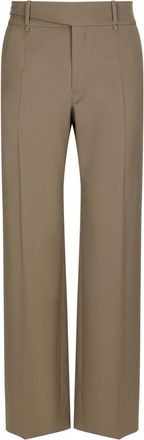 Dolce & Gabbana straight-leg virgin-wool trousers - men - Virgin Wool/Elastane - 48 - Neutrals