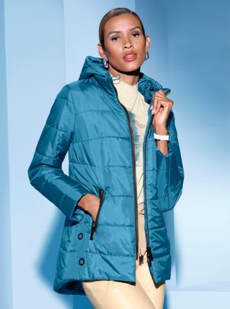 Cr&eacute;ation L Steppjacke CREATION L, Damen, Gr. 36, blau (topas), 100% Polyester, Wattierung:100% Polyester, unifarben, Jacken Steppjacke