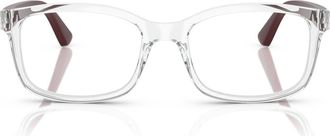 Vogue Eyewear 50mm Pillow Optical Glasses in Rose Gold Black at Nordstrom