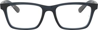 Ray-Ban 55mm Square Optical Glasses in Transparent Grey/Blue at Nordstrom
