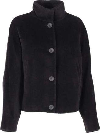 Max Mara Caladio Jas - Dames - Zomerjassen - Zwart - 2XS - Wol - Jassen