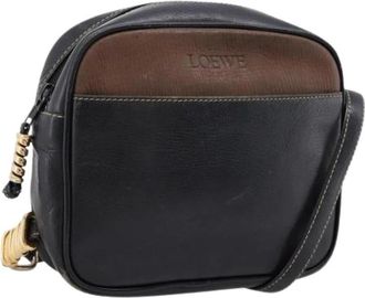 Loewe Pre-owned Shoulder Bag - Dames - Vintage Schoudertas - Zwart - ONE Size - Leer - Vintage