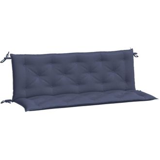 vidaXL Cuscini per Panca 2 pz Blu Marino 150x50x7 cm in Tessuto Oxford - Vidaxl