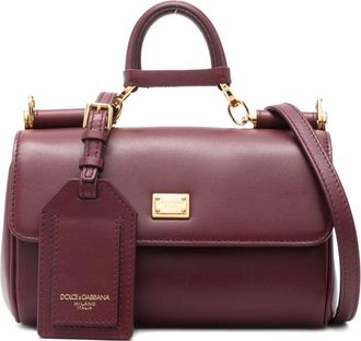 Dolce & Gabbana Womens My Sicily Mini Handbag In Plong&eacute; Calfskin
