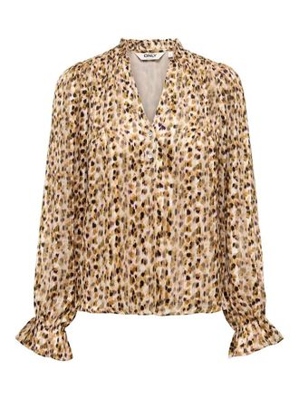 Only Bedrukte blouse met lange mouwen