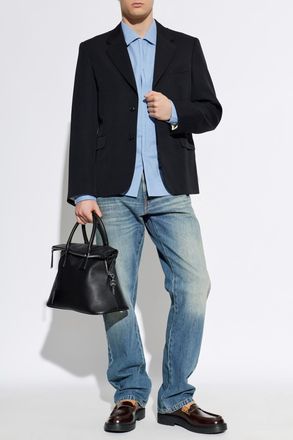 Maison Margiela Blazer With A Vintage Effect, Mens, Black