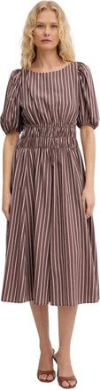 Pinko Pinko, Kleedjes, Dames, Bruin, XS, Katoen, Ethel Dress