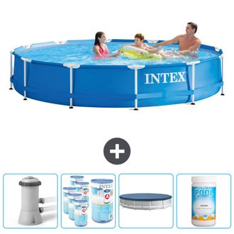 Intex Piscina Con Estructura Redonda - 366x76 Cm - 5-piezas Scb87