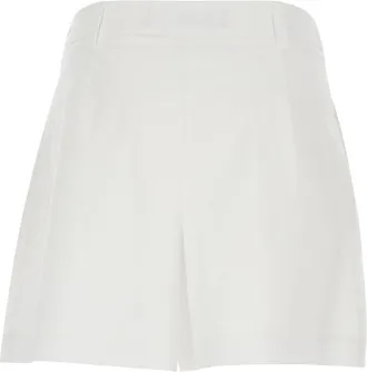 Federica Tosi Womens Shorts Cotton Popeline White