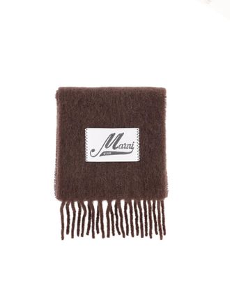 Marni Womens Scarfs Brown Alpaca