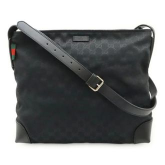 Gucci Pre-owned GG Canvas Shoulder Bag - Heren - Pre-owned - Zwart - Maat: ONE Size