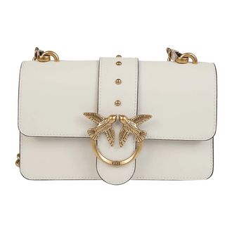 Pinko Shoulder Bags, female, White, Size: ONE SIZE Love One Mini