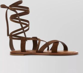 Miu Miu suede gladiator sandals