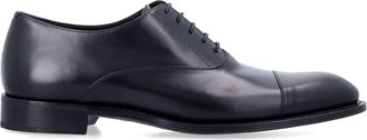Saint Laurent Mens Adrien 25 Oxford Shoes - Black Leather - Size EU 44