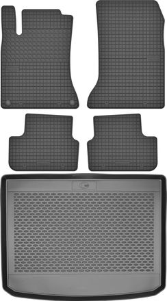 OEM Juego De Alfombrillas De Goma Para Coche Y Alfombrilla Para Maletero Para Mercedes Gla X156 Crossover (2014-2019)