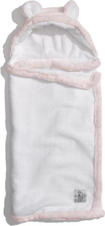 Little Giraffe Luxe Faux Fur Hooded Towel in Pink at Nordstrom