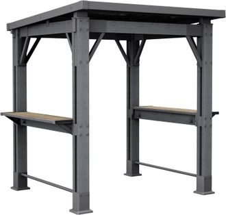 Keter Gril Gazebo Gris De Resina Jardin Y Piscina