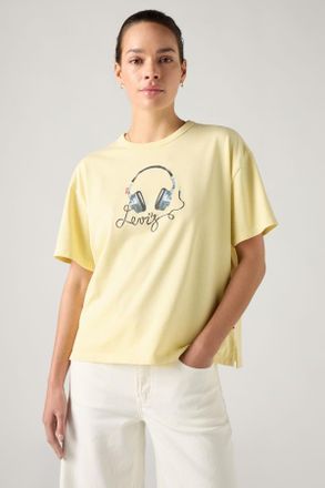 Levi's Camiseta Graphic Vintage - Mujer - XL - Amarillo / Headphones French Vanilla