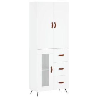 Berkfield Home Highboard White 69.5x34x180 cm Engineered Wood