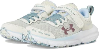 Under Armour Assert 10 Alternate Closure (Little Kid) Boys Shoes Stone/Nimbus Blue/Metallic Tourmaline Pink : 12.5 Little Kid M